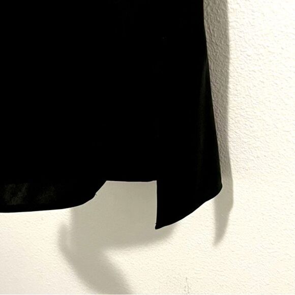 Vince Black Popover Sleeveless Relaxed Split Hem Tunic Shell Blouse Tank M - Picture 10 of 10